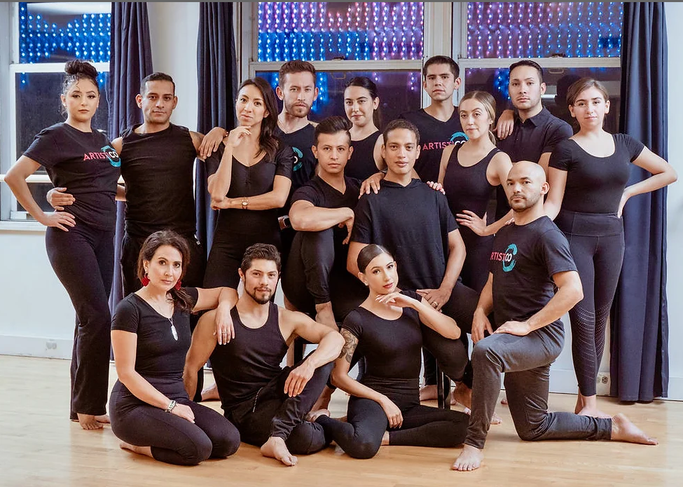 Dancers from the ArtistiCO Dance Company posted together