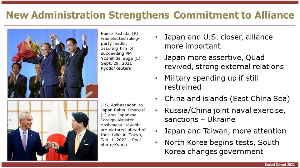 New Administrations - US and Japan