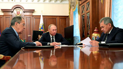 Putin, Lavrov and Shoigu