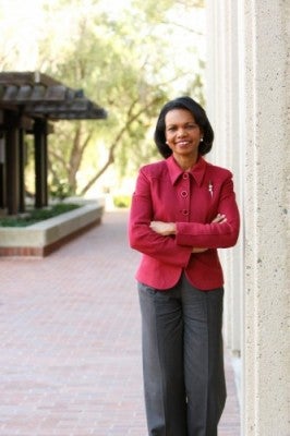 Former US Secretary of State and DU alumna Condoleezza Rice