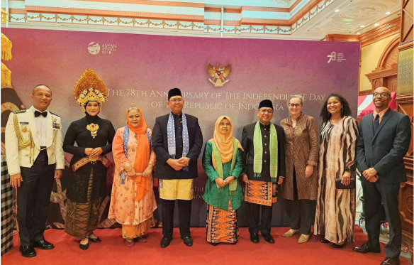 Ambassador McClelland and Deputy Chief of Mission Stacy Lomba were delighted to attend the National Day celebration of the Republic of Indonesia on Tuesday night.