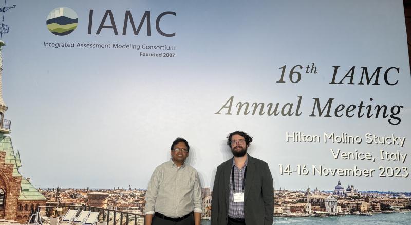 Caleb and Dr. Irfan at IAMC meeting