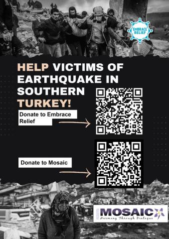 ​ Flyer raising money for earthquake in Turkey/Syria