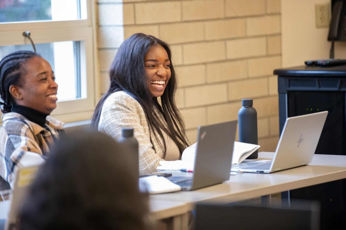 MA Student Rosepetal in class