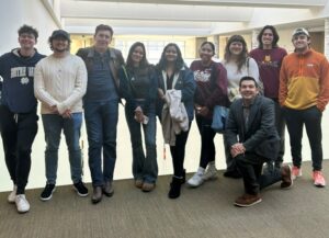 Dr. Chavez-Norgaard poses with Korbel undergraduate students on a class field trip